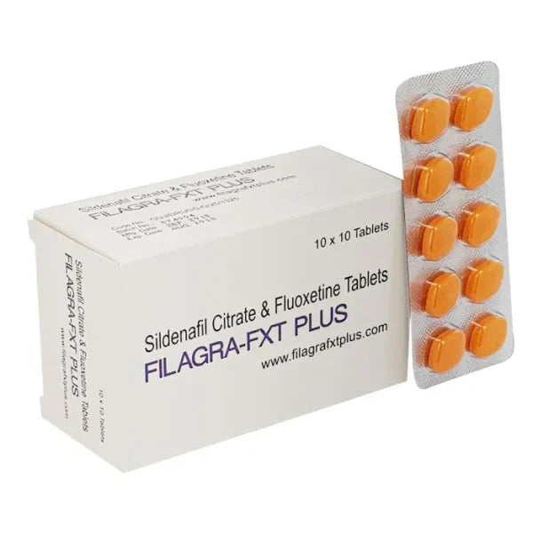 Filagra Fxt Plus standard strength Sildenafil tablet packaging for erectile dysfunction treatment