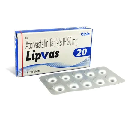 Lipvas 20 mg Tablet for heart and blood pressure management – Buy Online at MedsPrimeHub