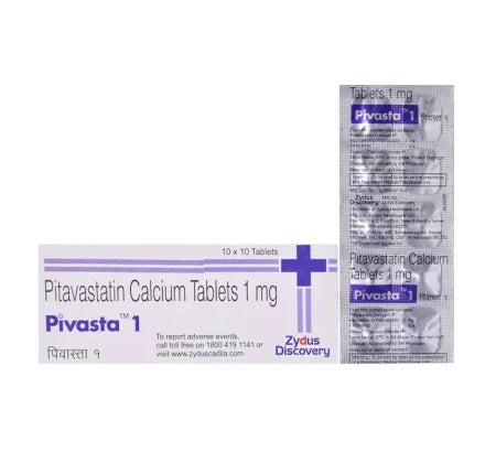 Pivasta 1 mg Tablet for heart and blood pressure management – Buy Online at MedsPrimeHub