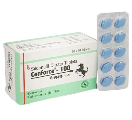 Buy Cenforce 100  online 100 mg Sildenafil tablet packaging for erectile dysfunction treatment