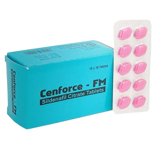 Package of Cenforce FM 100 (Sildenafil for Female) 100mg Sildenafil tablets for men's health