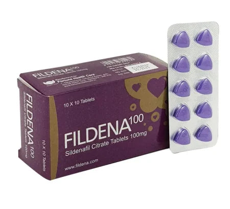 Fildena 100  (Purple pill) 100 mg tablet - Sildenafil Citrate for ED