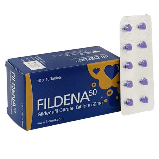 Fildena 50 50 mg tablet - Sildenafil Citrate for ED
