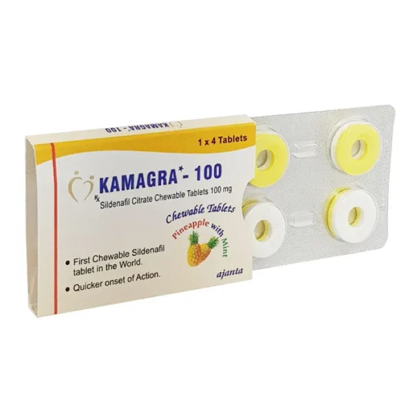Kamagra Polo 100 Mg 100 Mg ED medication tablet with Sildenafil
