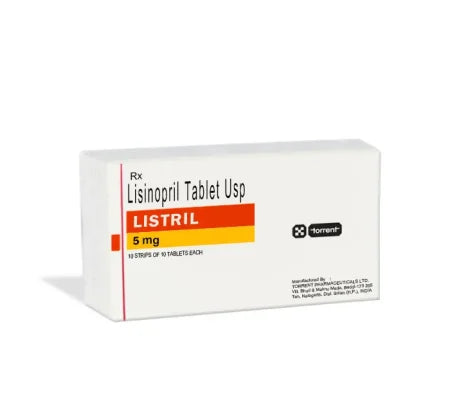 Listril 5 mg Tablet for heart and blood pressure management – Buy Online at MedsPrimeHub