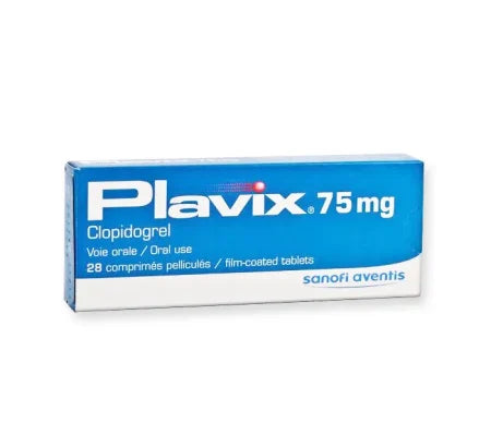 Plavix 75mg Clopidogrel tablet for cardiovascular event prevention – Buy Online at MedsPrimeHub
